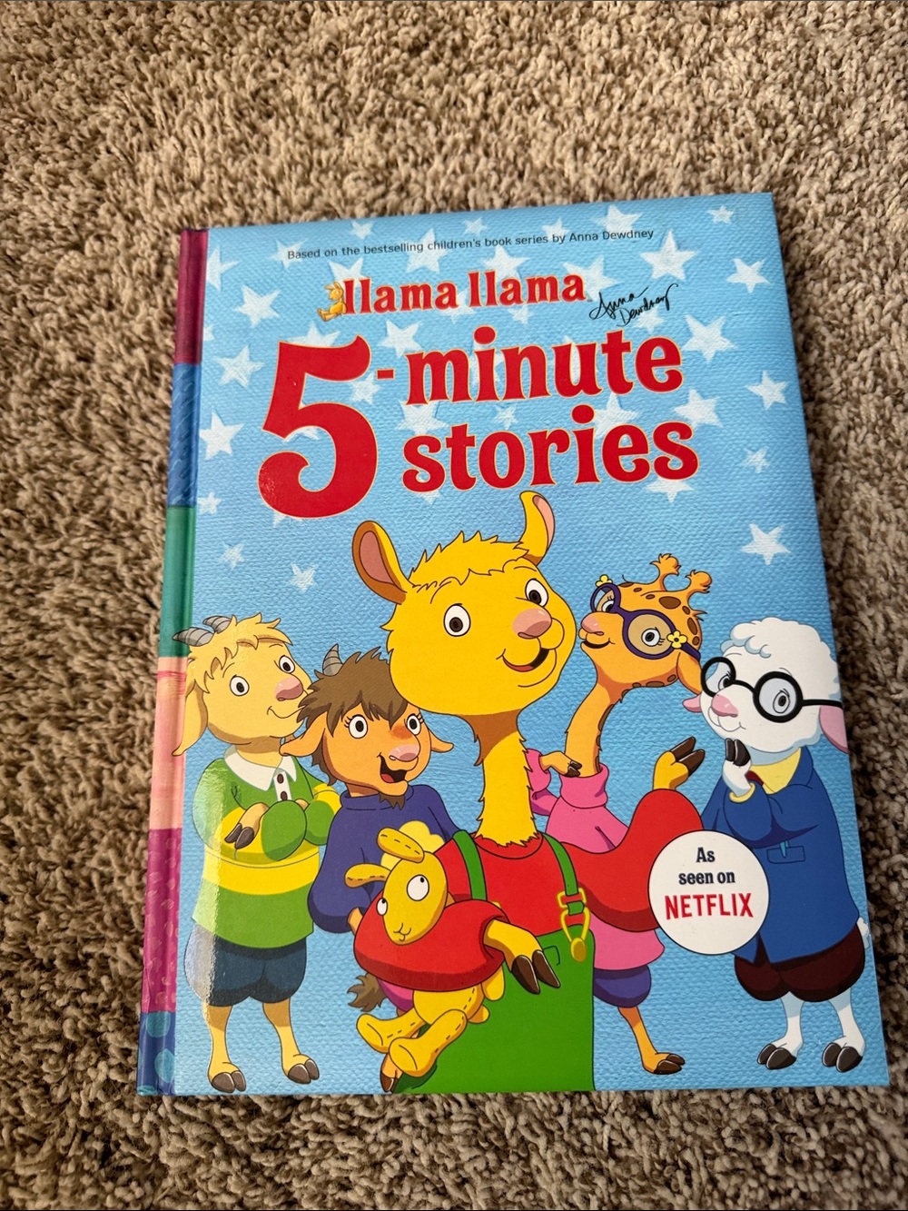 llama llama 5-Minute Stories Hardcover Book — Blue Cover